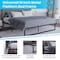 Flash Furniture 14 Inch King Metal Platform Bed Frame/Steel Slats MP-XU-BD10001-K-BK-GG - alternate 9